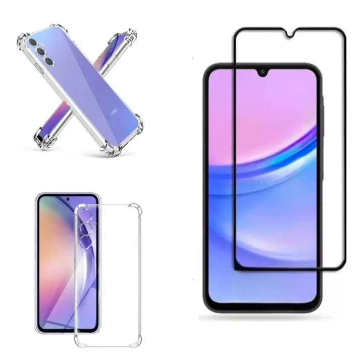 Capa Capinha Anti Impacto  Transparente+ Película 3D Para Samsung A16 5G