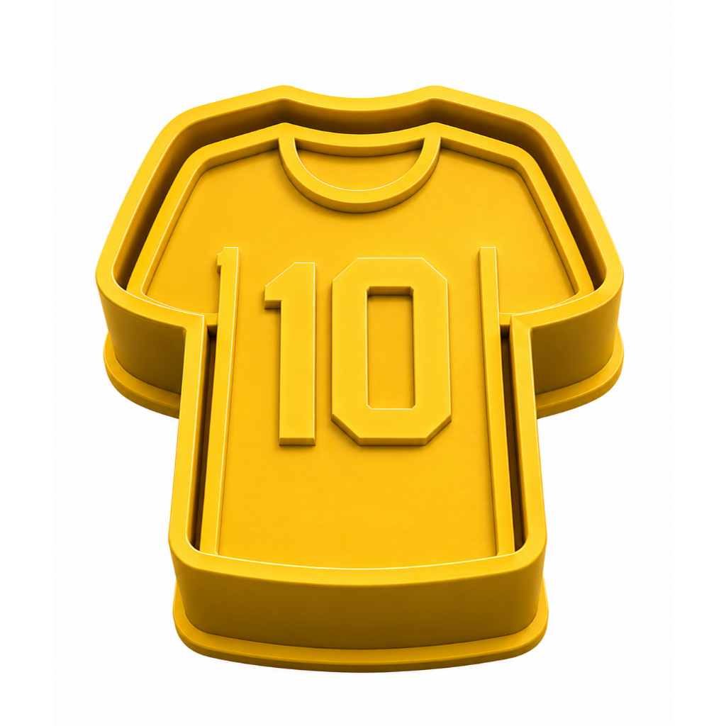 1 Ejetor de Brigadeiro Camisa Futebol Número 10