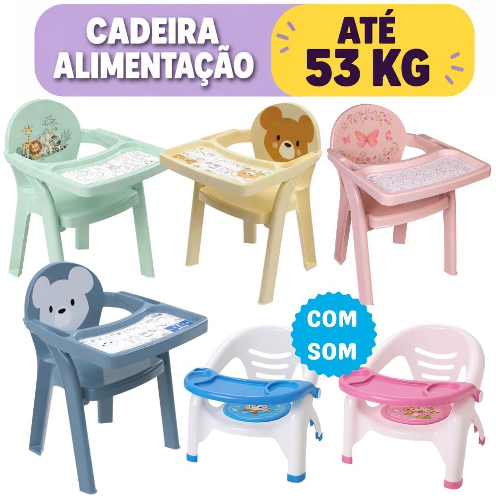 Cadeira Cadeirinha De Alimentaçã Refeição Para Bebê Assento Com