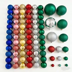 kit com12/10/8/6 bolas de natal Lisa Fosca tamanho 2/5/6/7/8/10cm decoração enfeite para árvore de natal