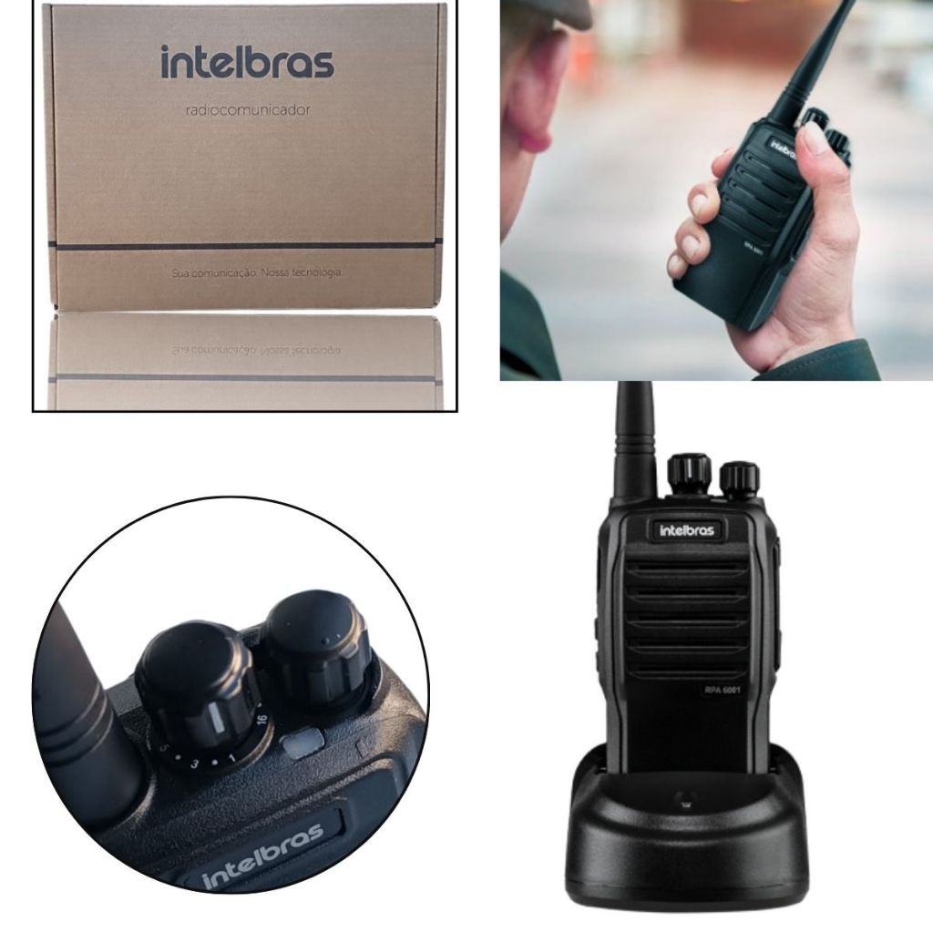Intelbras RPA6001 Rádio Comunicador UHF 4W Longo Alcance