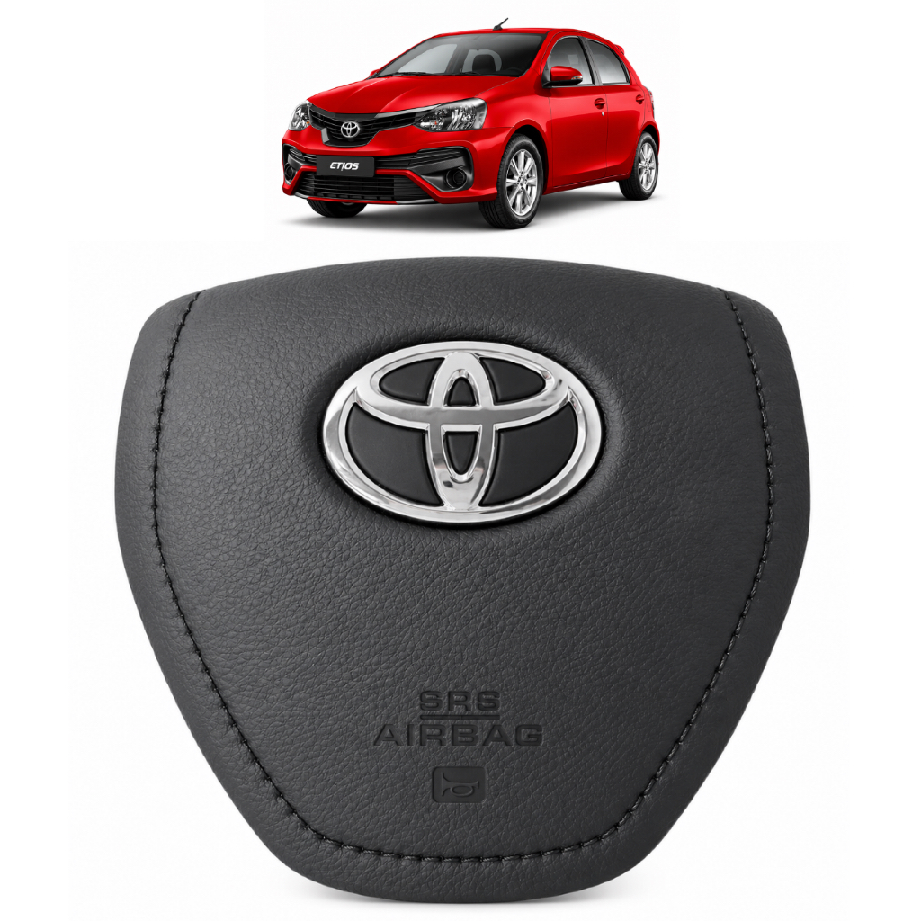 Capa Original Airbag Buzina Volante Toyota Corolla Etios 2015 2014 2016 2017 2018 2019 2020