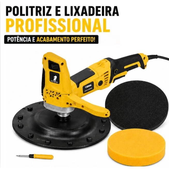 Desempenadeira Elétrica para Nivelamento e Acabamento de Paredes, Reboco e Gesso