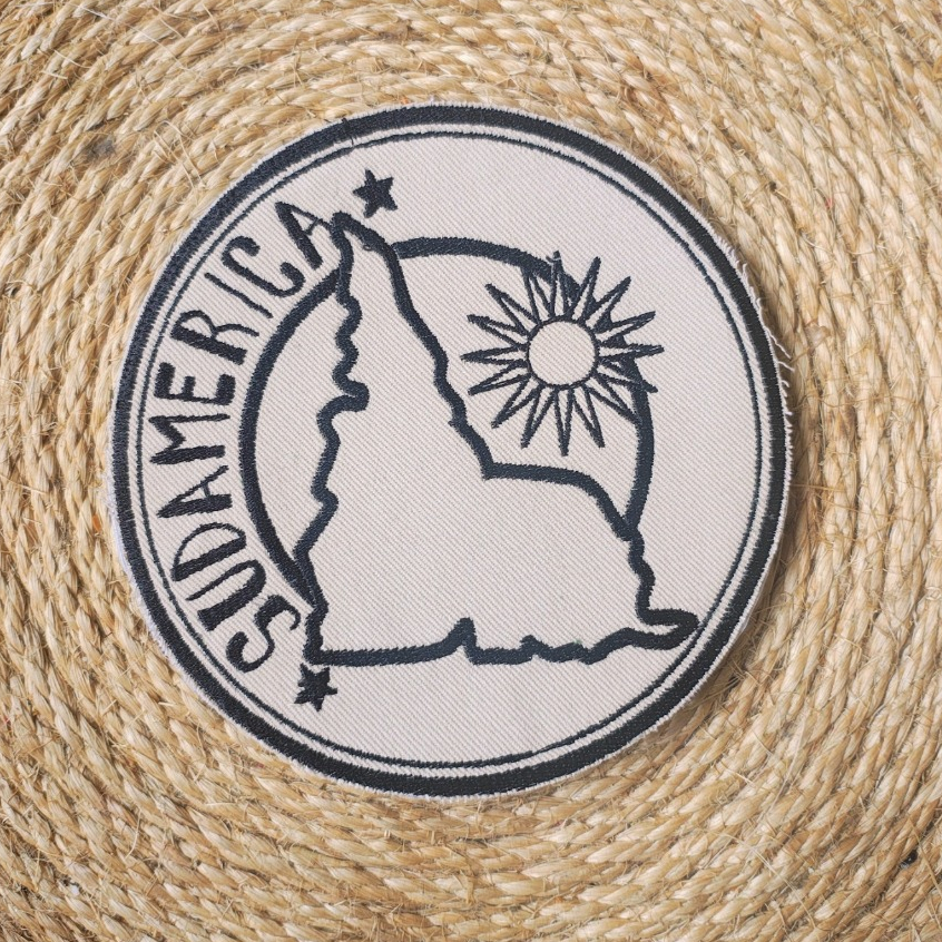 Patch Bordado Sudamérica Sul Americano Aplique Termocolante 15,5 cm Brasil Latino Personalização