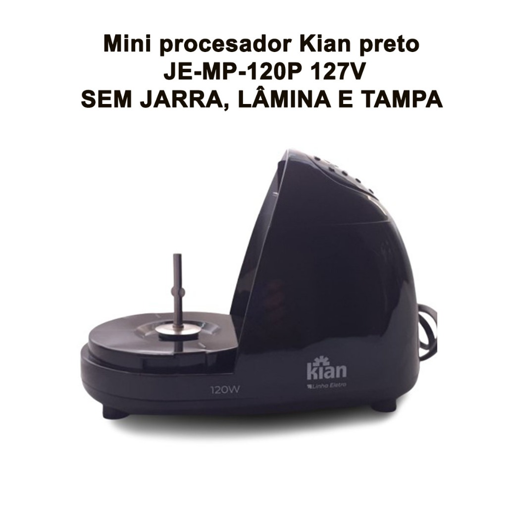 Mini Processador De Alimentos Elétrico  Triturador Alho Cebola Legumes Compacto Prático - Kian SEM JARRA TAMPA E LÂMINA