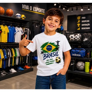 Camiseta infantil menino 100% algodão BRASIL confortável leve estilos blogueirinho