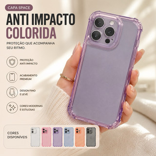 CAPA IPHONE CAPINHA CASE COLORIDA SPACE ANTI IMPACTO IPHONE 12 12 PRO 12 PROMAX