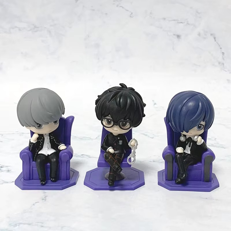 Action figure video game Persona - Amamiya Ren Yuuki Makoto Yu Narukami 8cm boneco de ação brinquedo colecionável