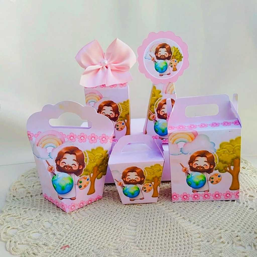 Kit Caixas Festa Infantil Personalizado O MAIOR  PINTOR DO MUNDO Lembrancinhas Aniversário PEGUE E MONTE