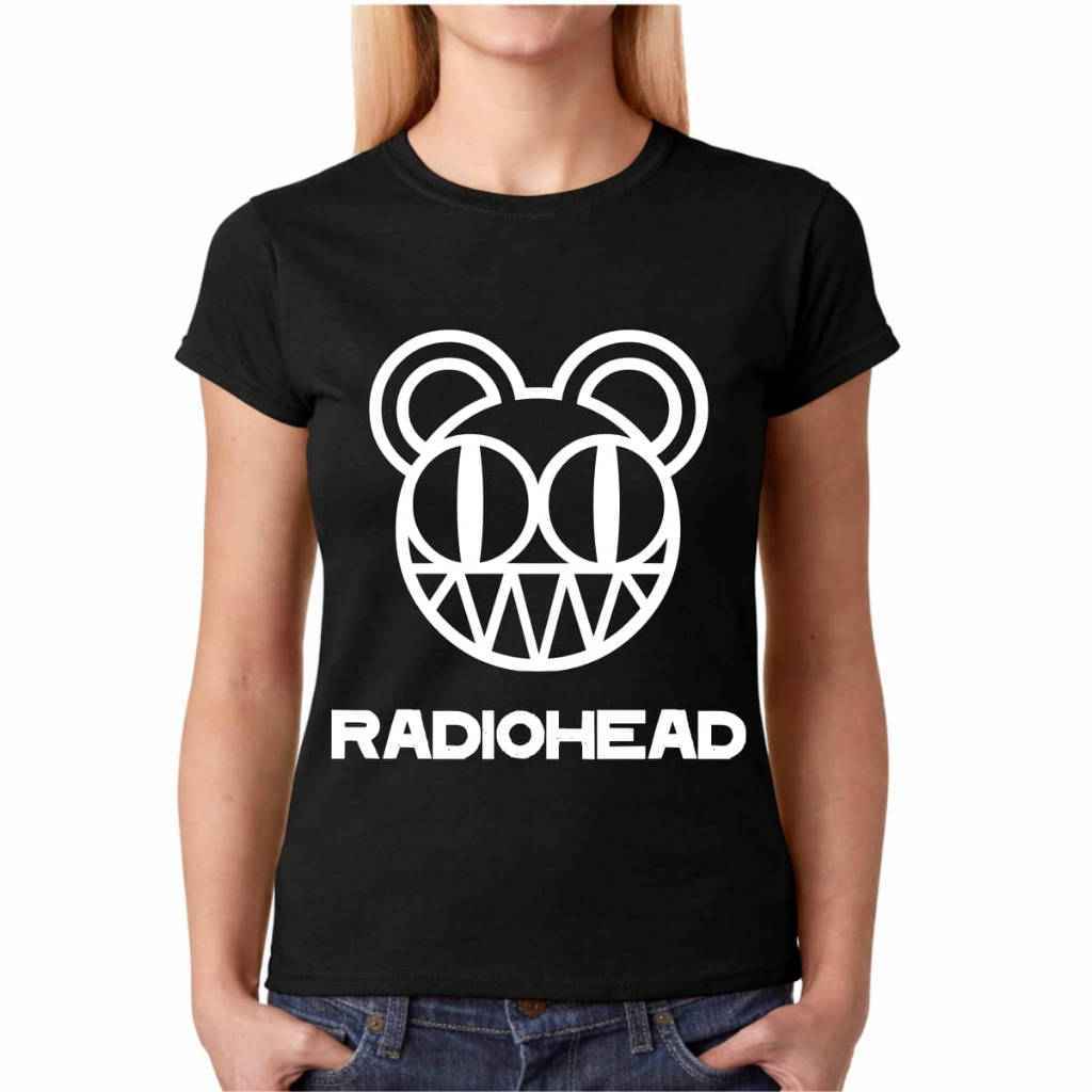 Camiseta Baby Look Feminina Bandas Rock Internacional - Radiohead - 100% Algodão