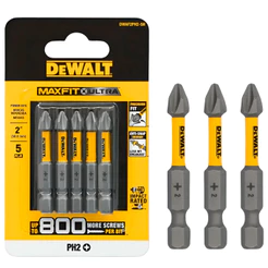 Jogo Bits Impacto 5pcs Dewalt Maxfit 50mm Ponta Phillips Ph2