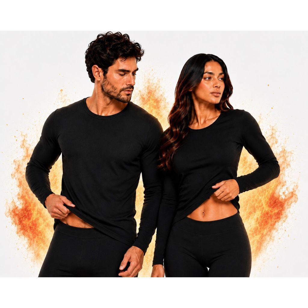 Conjunto Térmico Camisa Calça Frio Inverno Segunda Pele Confortável Flanelado Masculina Feminina