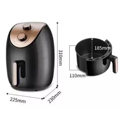 Air Fryer Fritadeira Elétrica Sem Óleo 3.5 Litros 127V Homeland
