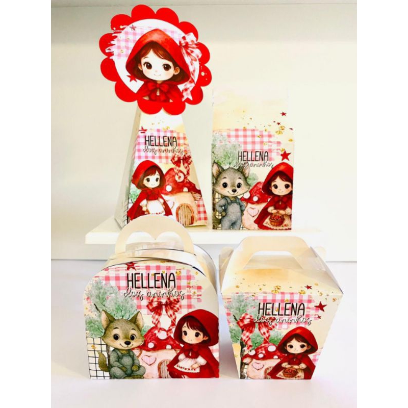 KIT FESTA PEGUE E MONTE CHAPEUZINHO VERMELHO LEMBRANCINHA CHAPEUZINHO VERMELHO PERSONALIZADOS CHAPEUZINHO VERMELHO