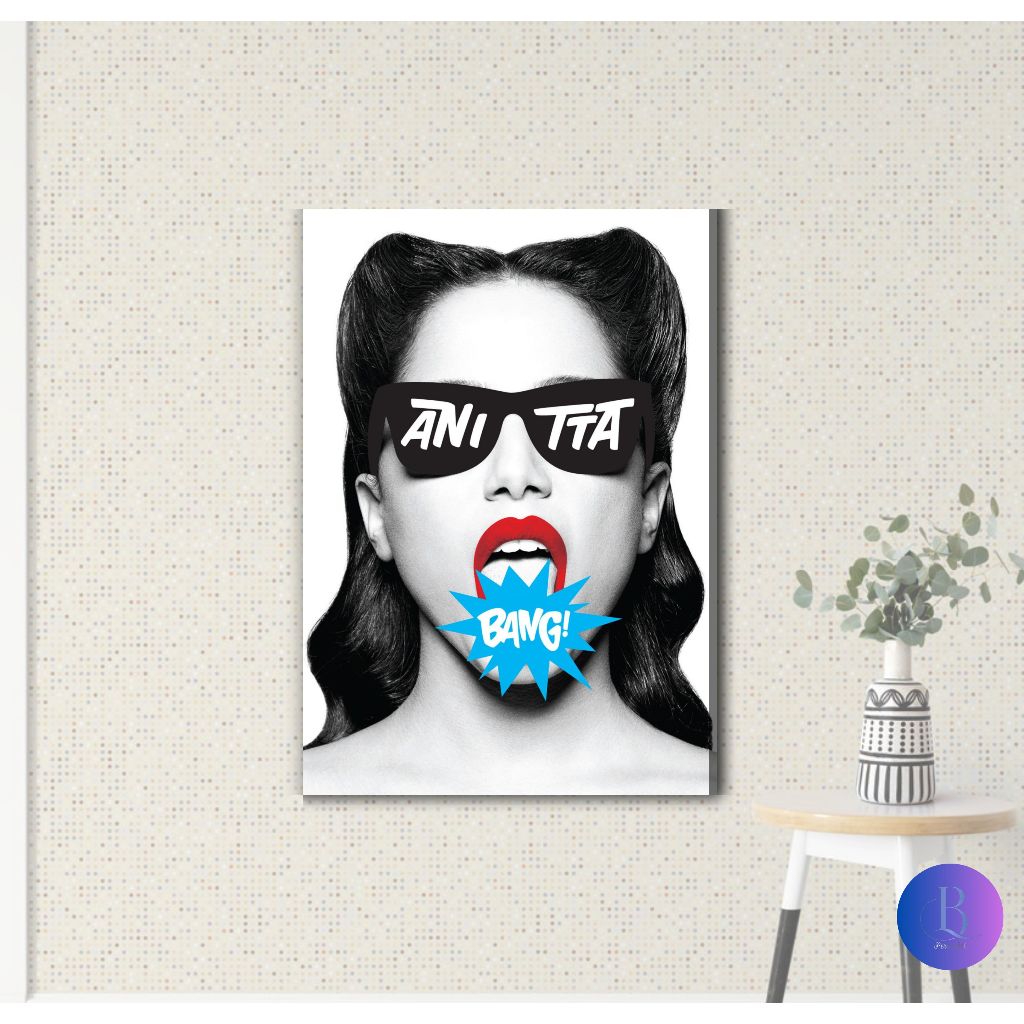 ANITTA | Placa Decorativa | Quadros Decorativos | POP | FUNK | CELEBRIDADES