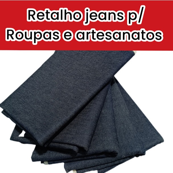 Retalhos tecidos jeans misto tecidos resistente e selecionados para roupas artesanatos