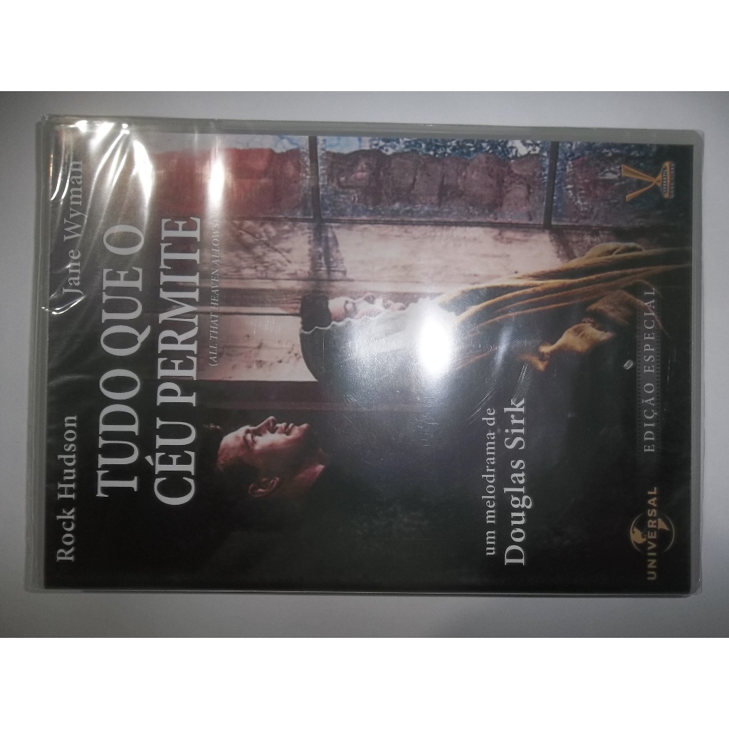 dvd tudo que o céu permite rock hudson jane wyman novo lacrado edição especial com 1h de extras