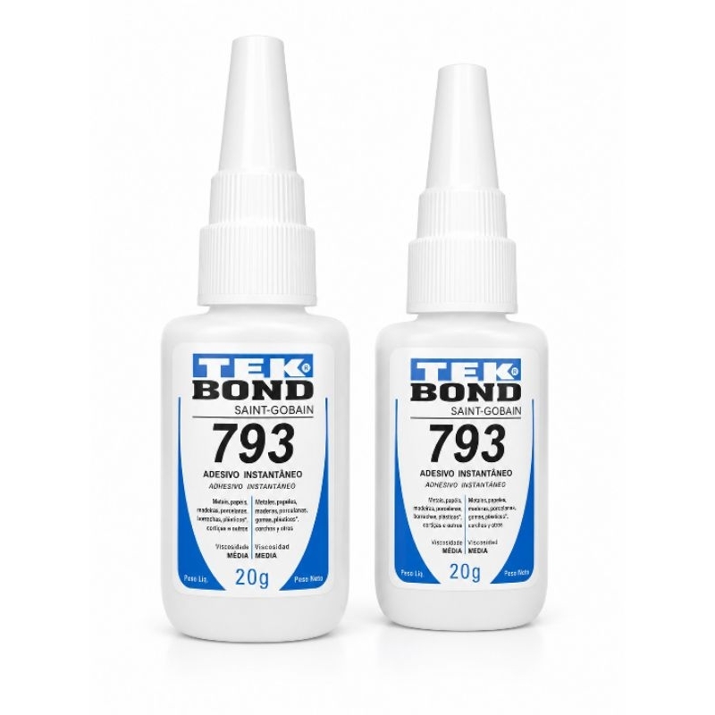 Cola Instantânea Tek Bond 20g para Unhas Postiças e Artesanato com Aplicação Precisa