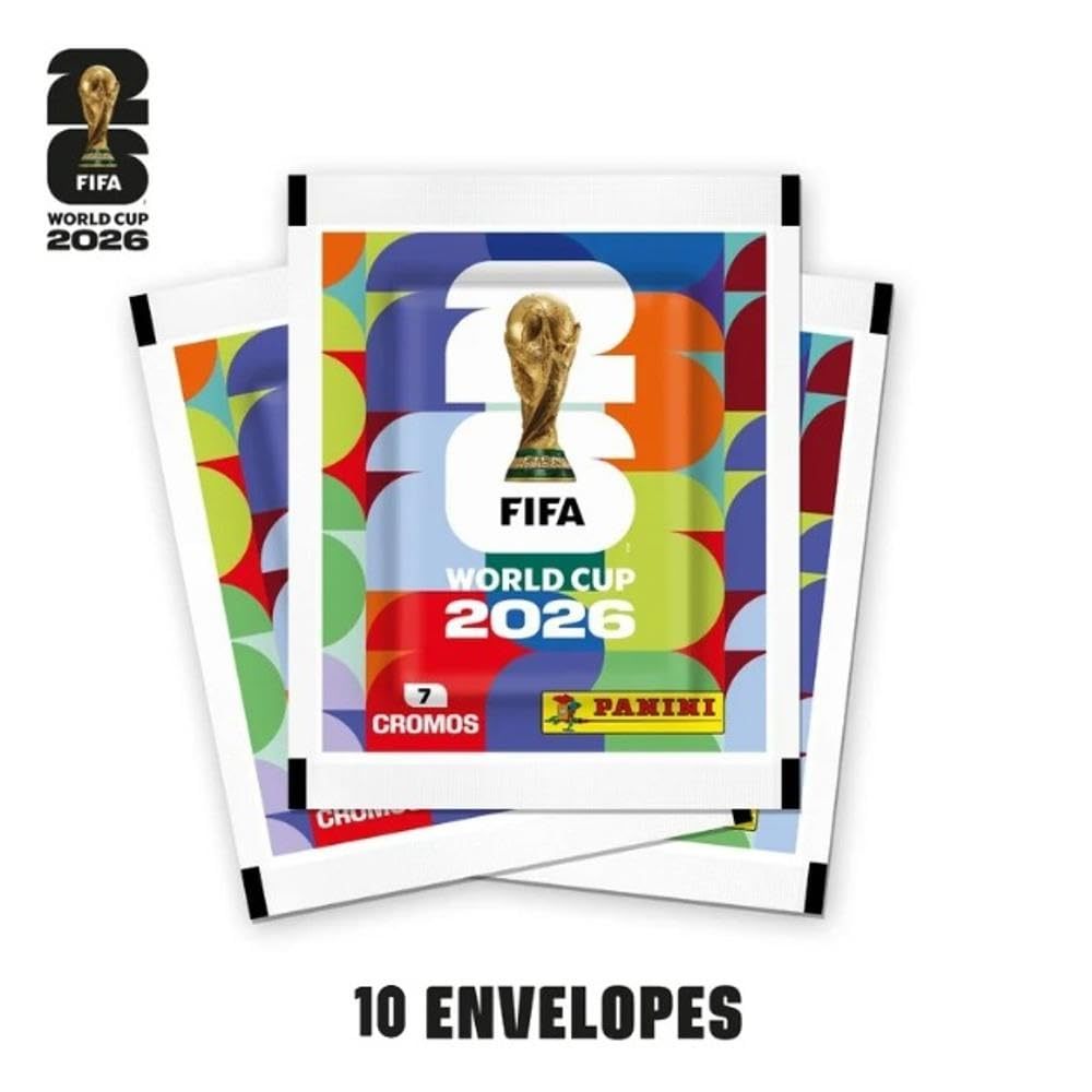 Kit Figurinhas Panini Copa do Mundo 2026 – 10 Envelopes | 70 Figurinhas Oficiais