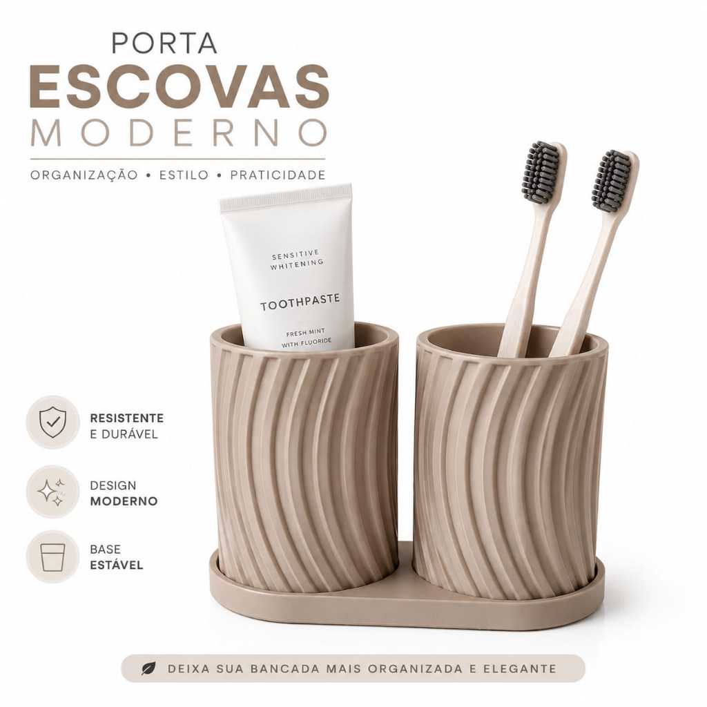 Porta escova de Dente e Pasta/ Organizador Banheiro - Porta pincel | porta canetas porta pinceis de maquiagem