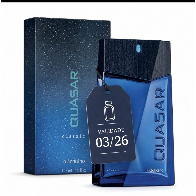 Perfume Quasar Classic Masculino O Boticário 125ml Original Fragrância Refrescante val.03/26