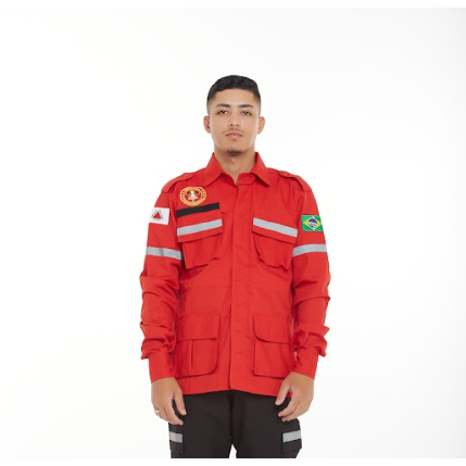 Gandola RipStop Vermelha Com Refletivo Brigada Profissional