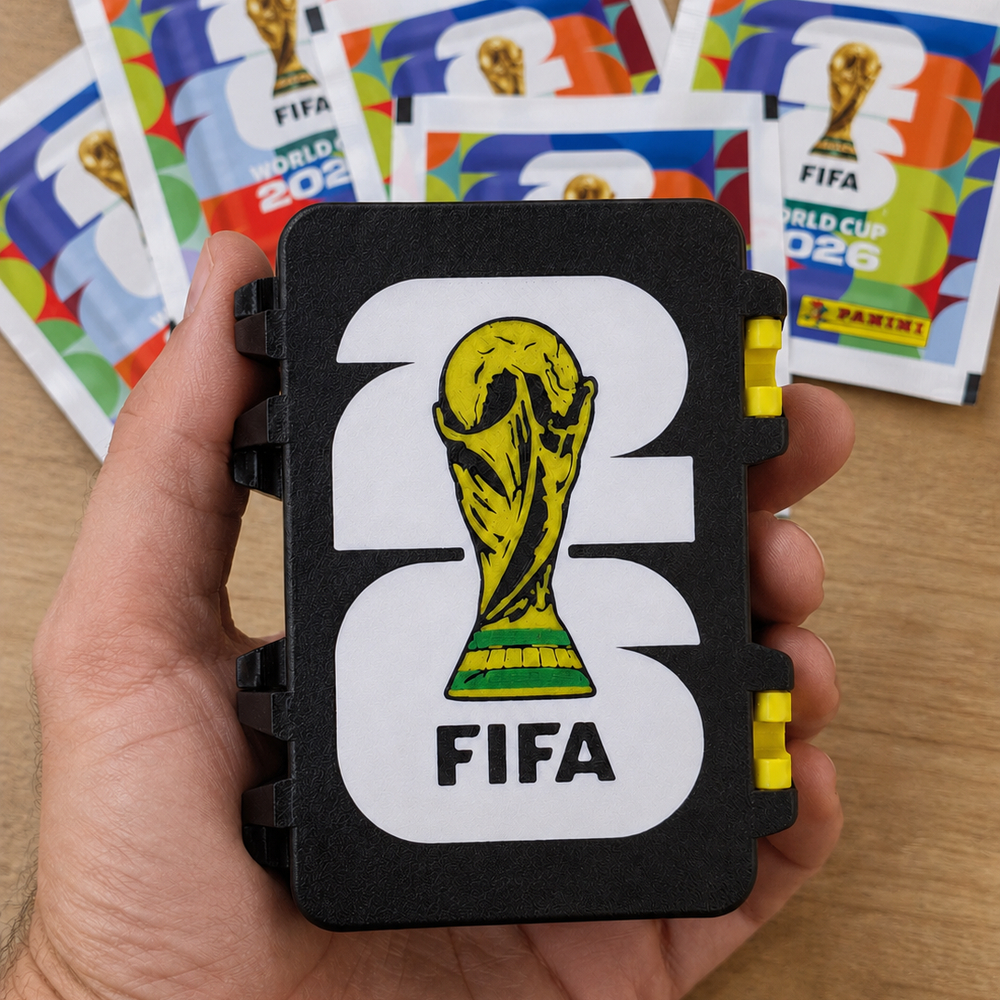 Porta Figurinha p/ Álbum Copa do Mundo 2026 - Caixa de Figurinha - p/500 Figurinhas