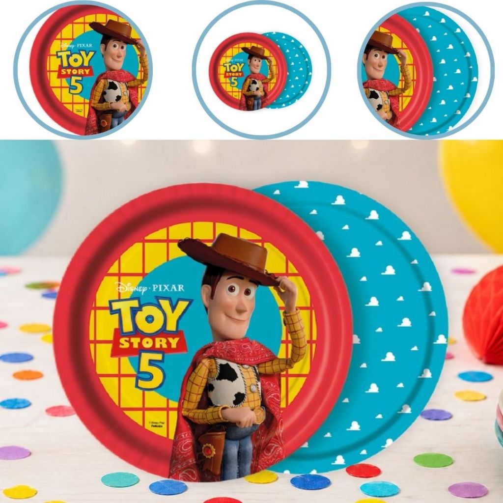8~40 PRATO BOLO FESTA TOY 0 STORY 5 DE PAPEL 18 CM (FESTCOLOR) (CHOCO)