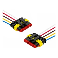 PAR CHICOTE CONECTOR CAMINHÕES LANTERNA GUERRA RONDON-LIBRELATO 5 VIAS