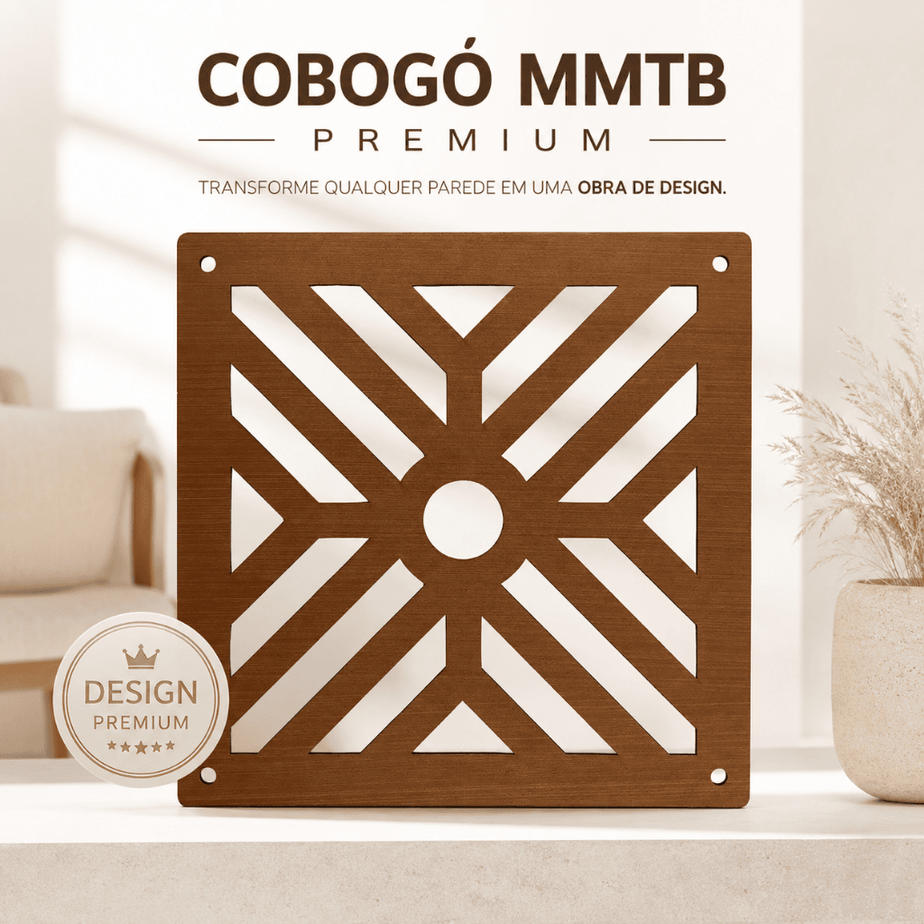 Cobogo Decorativo MDF Vazado Divisoria Sala Cozinha Painel Parede Cabeceira Moderna Modelo Madrid