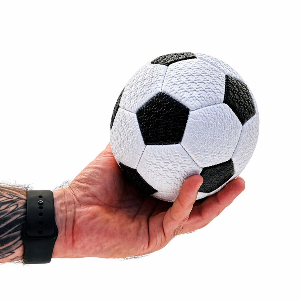 Mini Bolas de Futebol e Vôlei  N°3 - Couro Sintético Costurada Coloridas, ENVIAMOS CHEIA