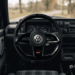 Volante Esportivo Gti Preto Volkswagen Gol Parati Saveiro Santana Golf Antigo Polo Classic Bora Golf