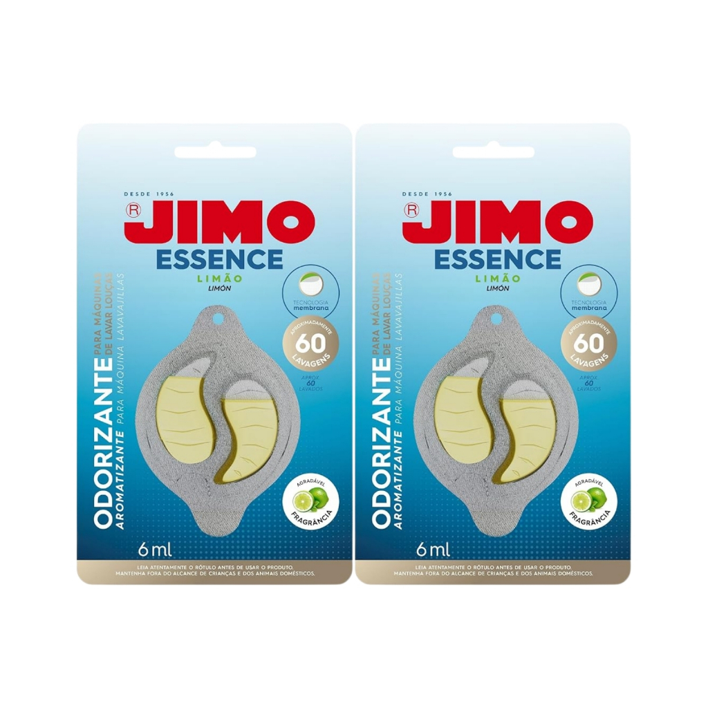 Jimo Essence Limão Máquina Lavar Louças 6ml Odorizante 2un