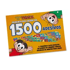 Turma da Mônica Prancheta para Colorir com 1500 Adesivos