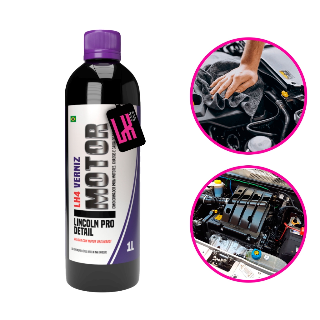 LH4 1l Lincoln Verniz Condicionador Motor Chassi Proteção Brilho Evita Oxidação Ressecamento