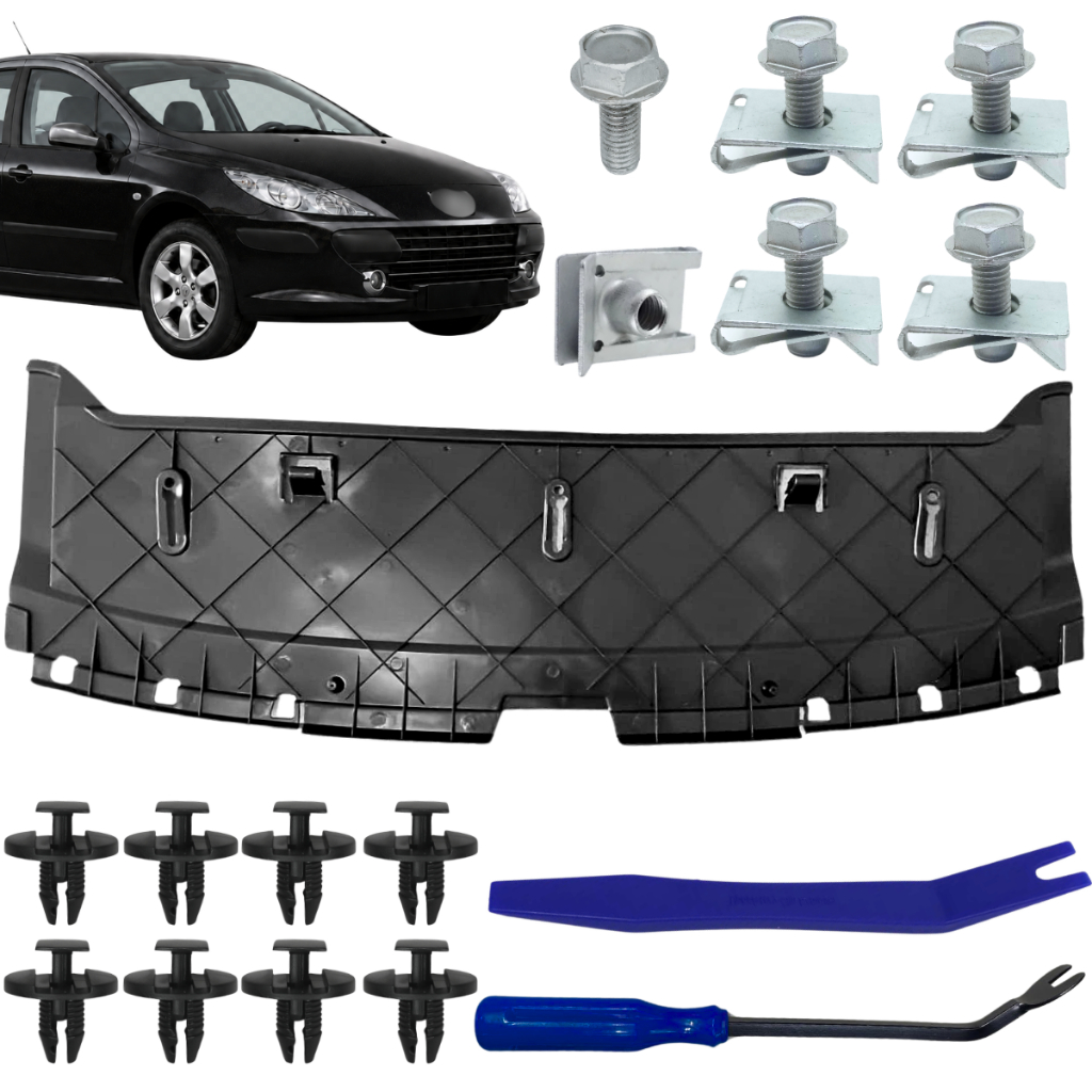 Defletor Protetor Carter Inferior Parachoque Para Peugeot 307 2001 até 2012 Todos