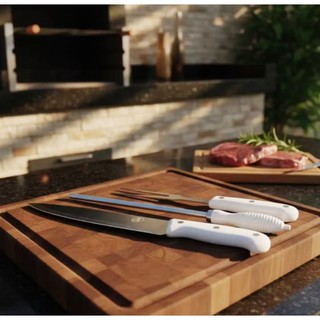 Kit Churrasco 3 Peças Cosy Kit Churrasco em Inox