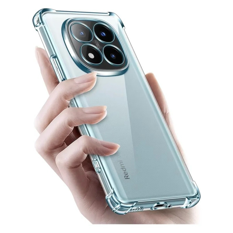 2X1 Xiaomi Redmi Note 15 Pro Plus 5G -Capa Transparente TPU Silicone + Pelicula Frontal Ceramica 3D *
