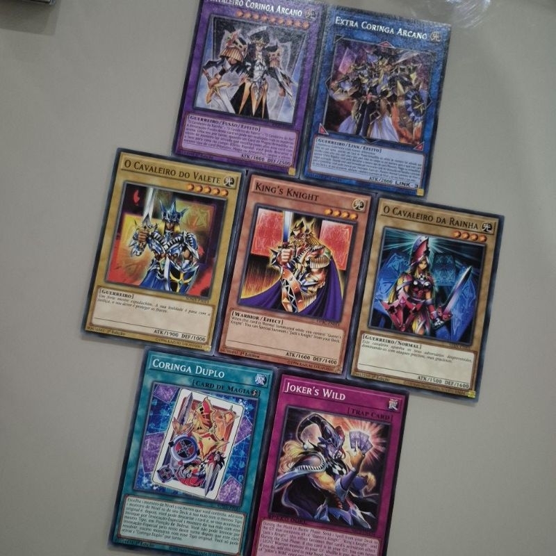 Combo Cartas Yu-Gi-Oh / Yugioh - Cavaleiros - O Cavaleiro do Rei, O Cavaleiro da Rainha, O Cavaleiro do Valete