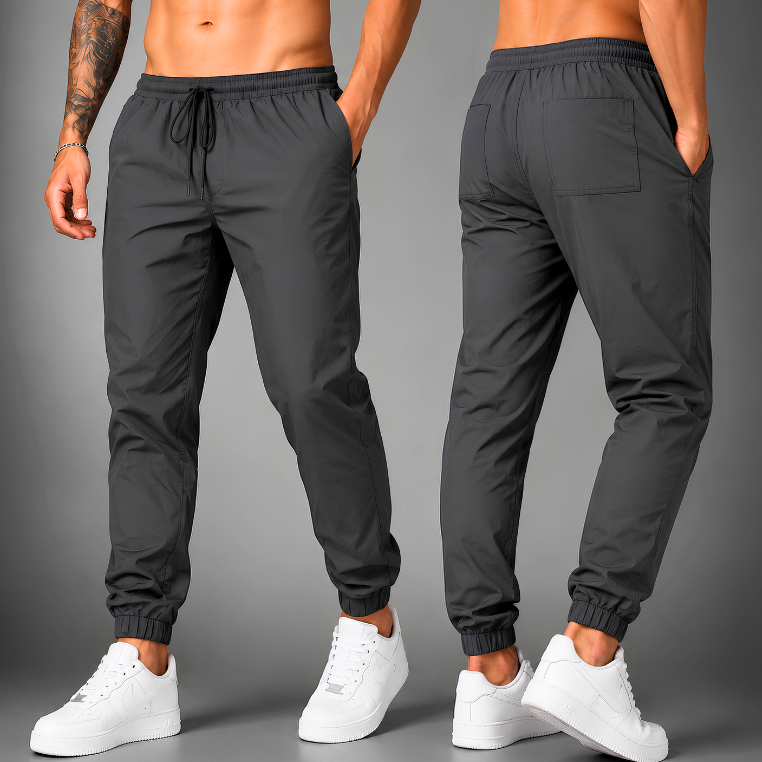 Calça Jogger Masculina Tactel Premium Casual Com Bolsos Leve Academia