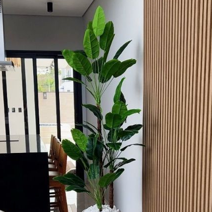 Kit 2 Planta Bananeira Artificial 100cm a 190cm Sem Vaso Decoração