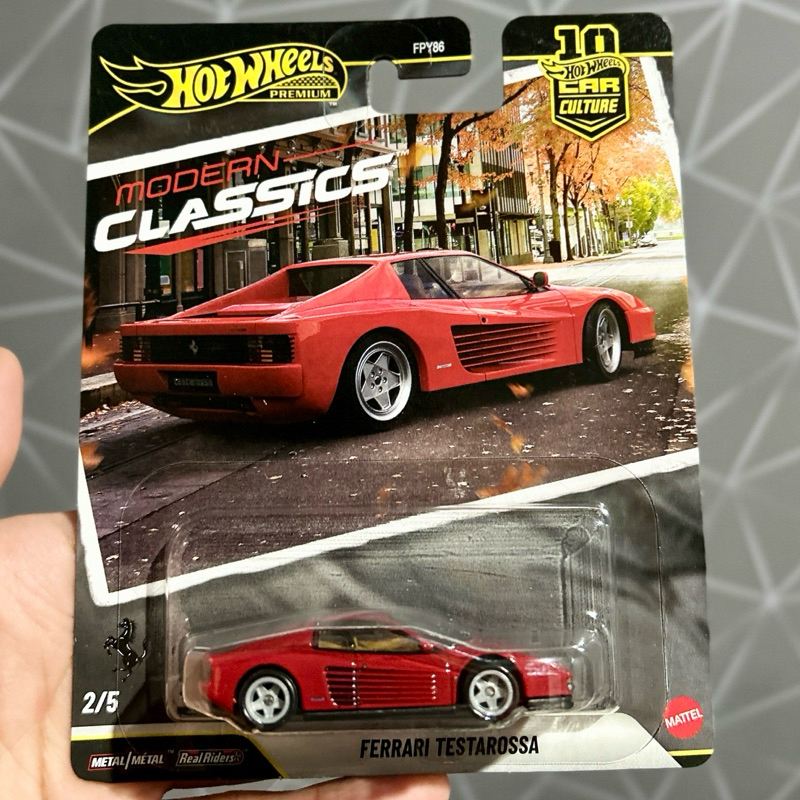 Hot Wheels Ferrari Premium Testarossa Classics Pop Culture Vermelha