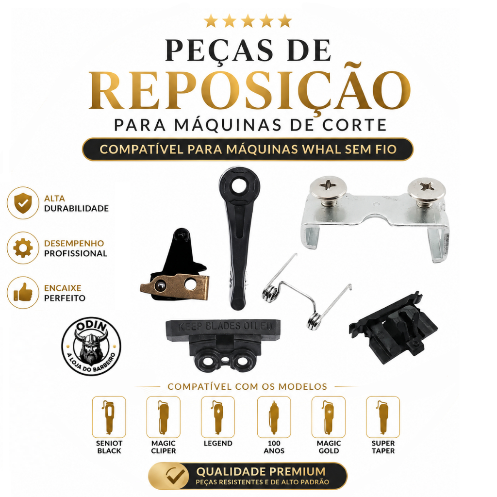 Peça de Reposição Maquina Carrinho Da Lamina Liga e Desliga de Maquina Botão Plaqueta Mola Alavanca