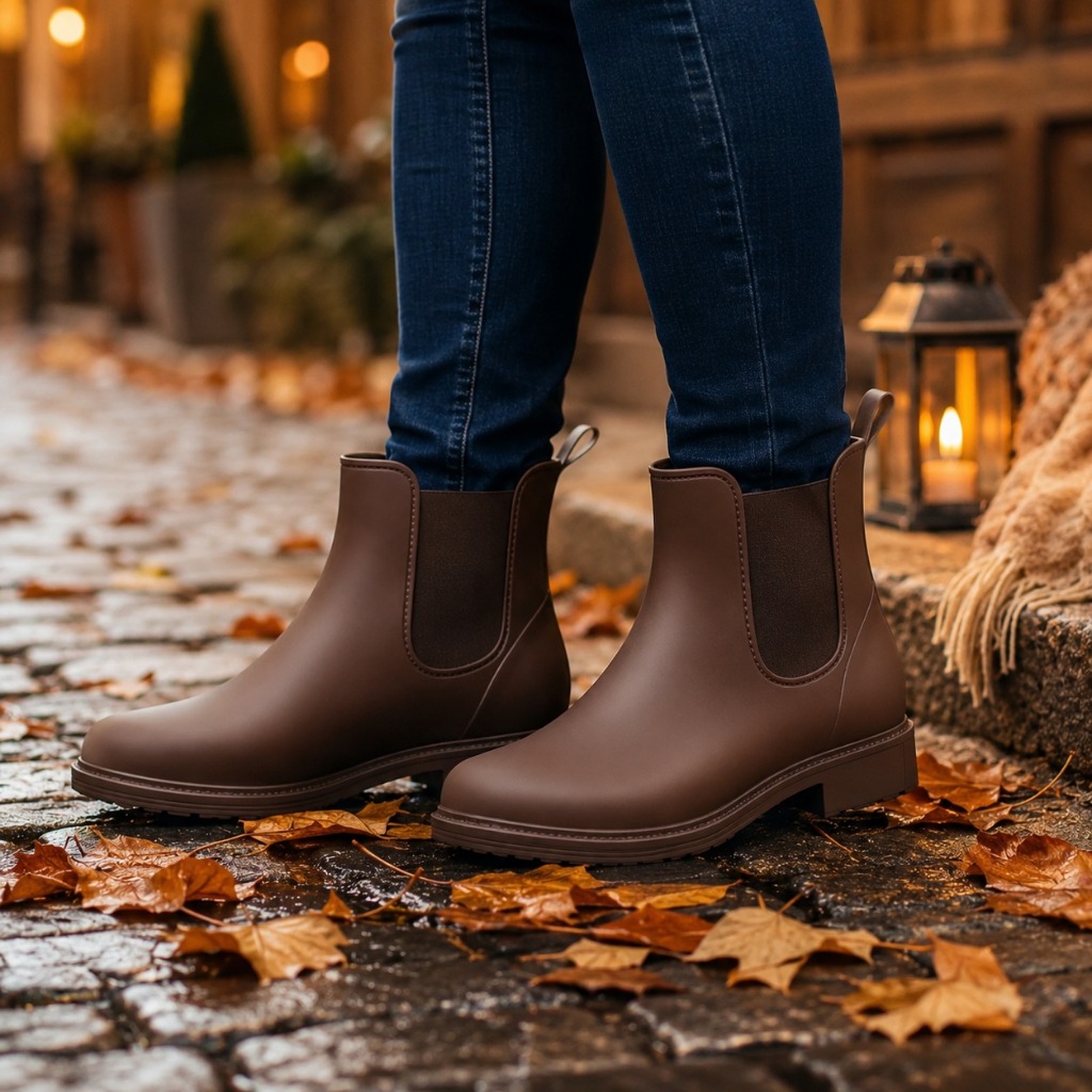 Bota Galocha Emborrachada Premium Impermeável Antiderrapante Para Chuva Trabalho Pesca Jardim Unissex Para o Dia a Dia