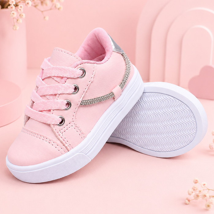 Tênis Infantil Feminino Delicado com Brilho Fashion Menina