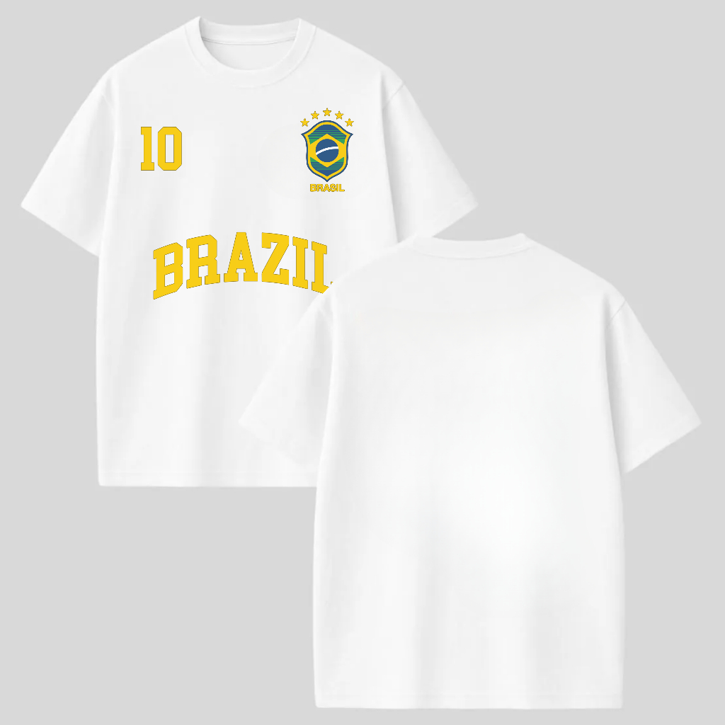 Camiseta Camisa do Brasil Oversized Confortavel Brazil Seleçao Futebol