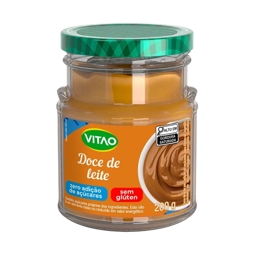 Doce de Leite Zero Açúcar 200g - Vitao