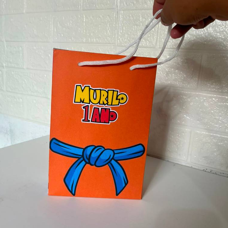Sacolas personalizadas PEGUE E MONTE no tema Dragon Ball Z - Lembrancinha para festa - Aniversario infantil - kit festa