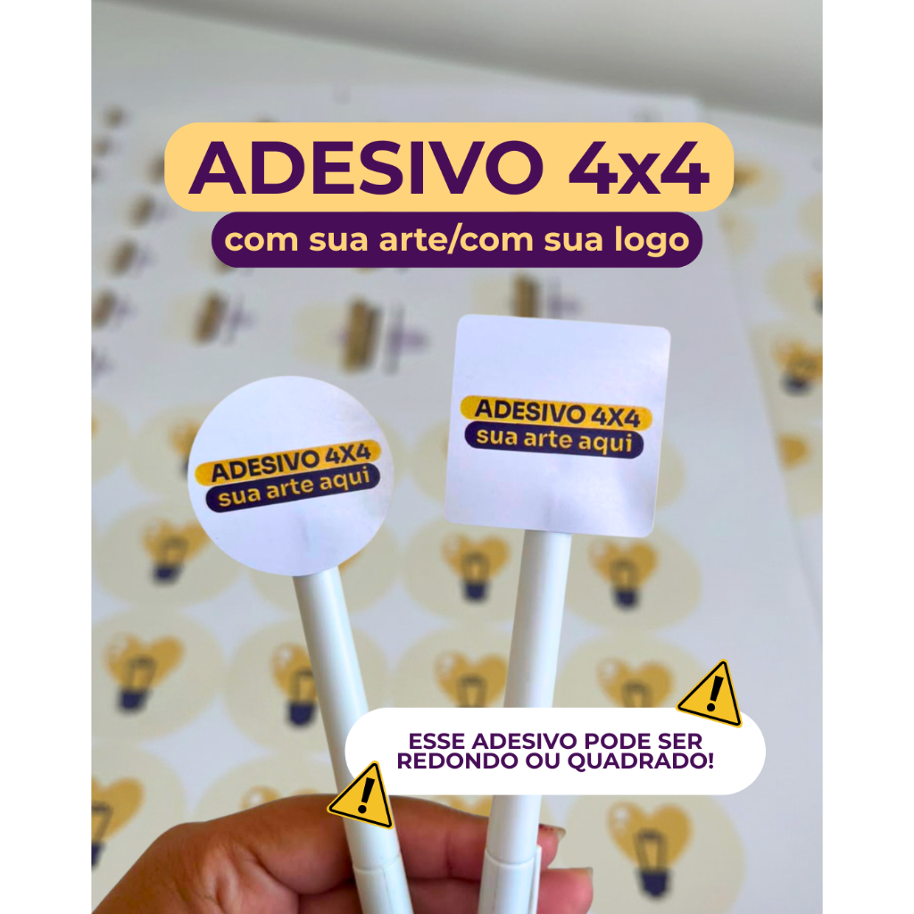 1000 ADESIVOS 4X4 PERSONALIZADOS