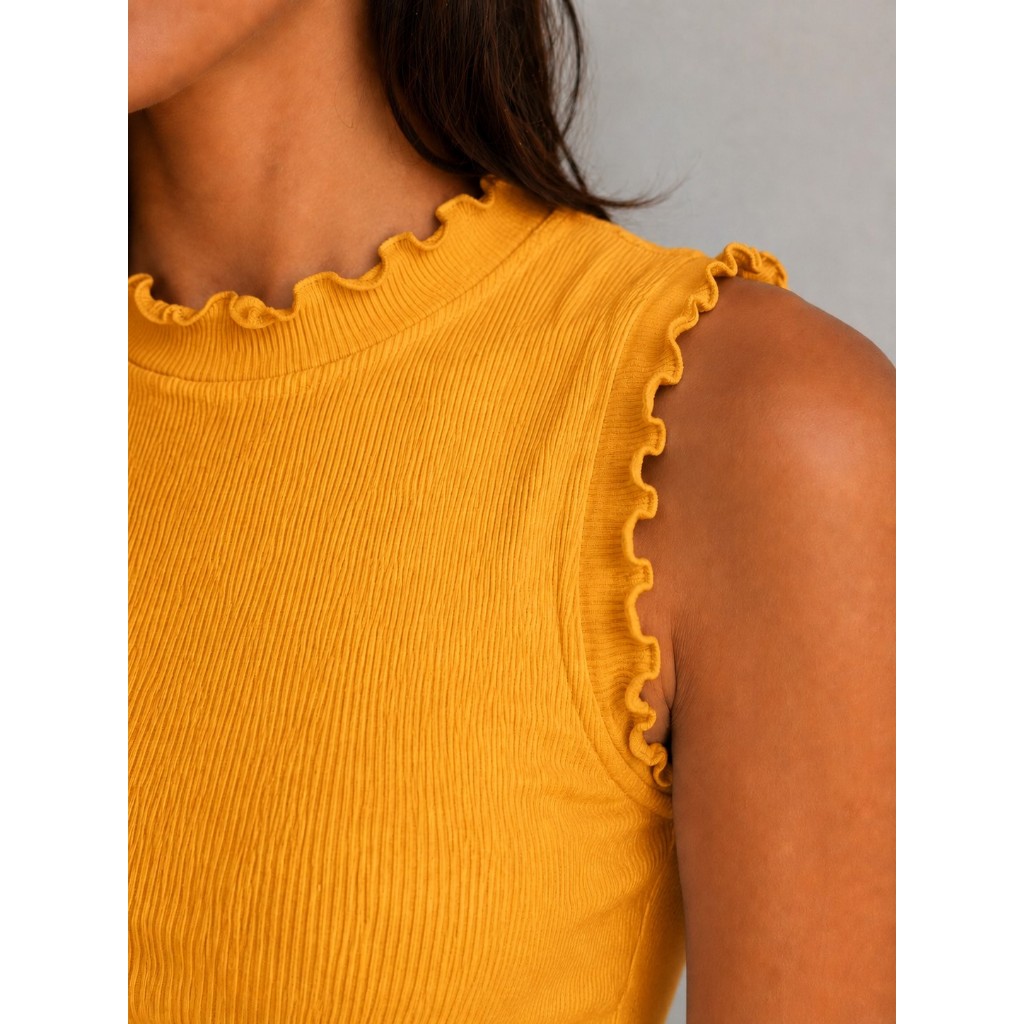 Kit de 2 blusa Semi Cropped feminina regatinha, Ribana Premium Canelada confortável dia a dia, blusa feminina estilosa